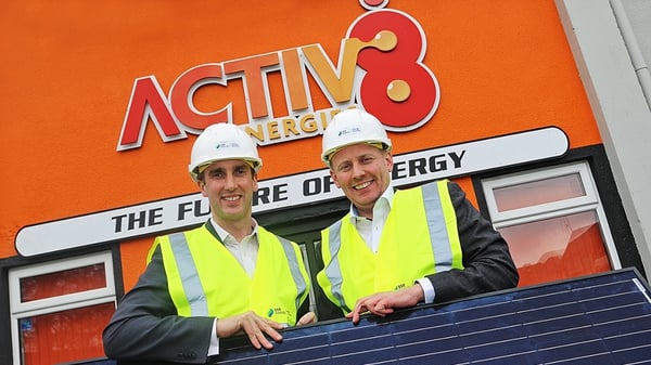 Director of Business Energy SSE Airtricity Stephen Gallagher (L) and Active8 CEO Ciaran Marron