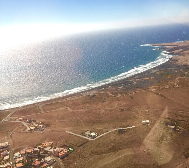 plane view landing gran canaria