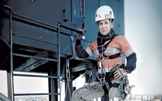 Jen Kelly, Industrial Abseiler