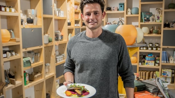 Chef-Jack-Kirwan-prepares-Crispy-Fried-Mackerel-with-a-trio-of-beet