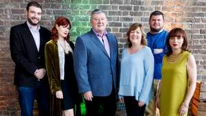 The National Treasures team, including Dr. Roisin Higgins (third from right) The National Treasures team, including Dr. Roisin Higgins (third from right)