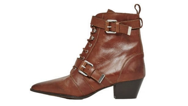 Office Ambassador Lace Up Tan Leather Boots