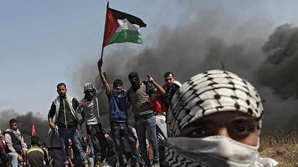 Palestinians are holding a six-week long protest along the Israeli border