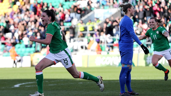 Leanne Kiernan opened the scoring for Ireland