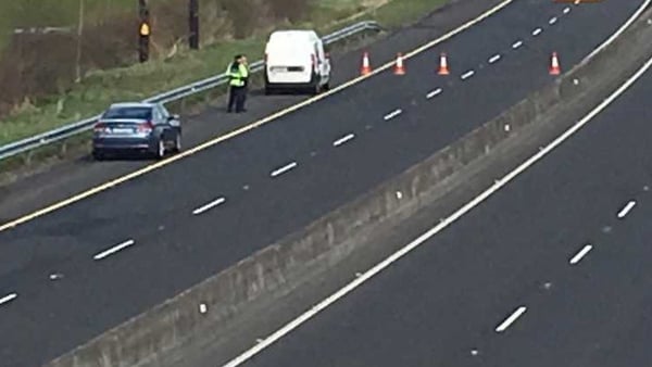 The M9 is closed in Co Kildare for an investigation