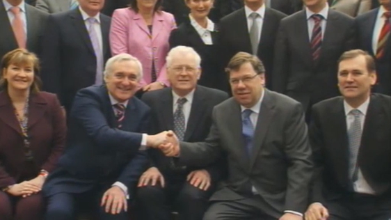 Bertie Ahern, Brian Cowen and Fianna Fáil party members (2008)
