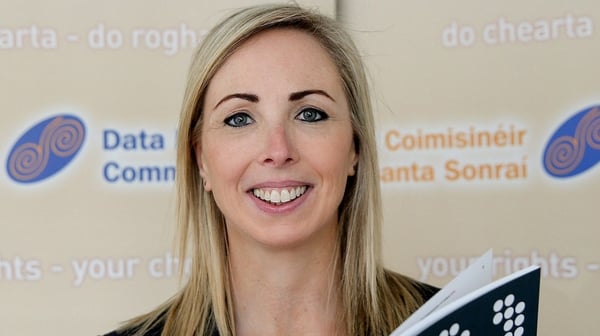 Helen Dixon addressed delegates at the Data Sec 2018 conference at the RDS