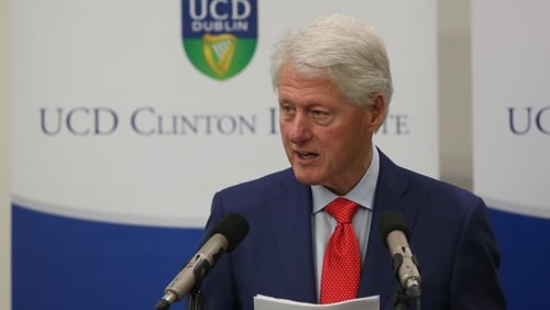 Bill Clinton said the Good Friday Agreement offers a beacon of hope both in Northern Ireland and in the wider world