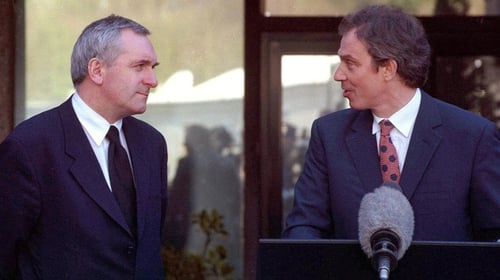 From 1998, then Taoiseach Bertie Ahern and then British prime minister Tony Blair