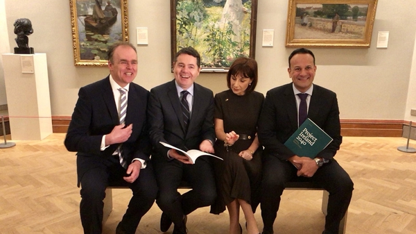 Pictured at today's Project Ireland 2040 announcement: Minister of State Joe McHugh, Minister for Finance Paschal Donohue Minister for Culture, Heritage & the Gaeltacht Josepha Madigan and Taoiseach Leo Varadkar