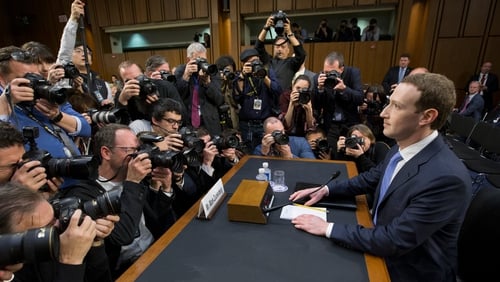 Nobody told me there would be days like this: Mark Zuckerberg appears before US senators in April 2018 answering questions on the company's mishandling of data