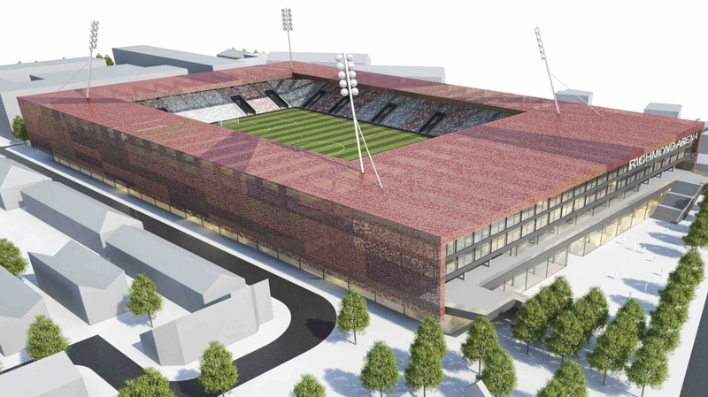 An artist's impression of the 'Richmond Arena'