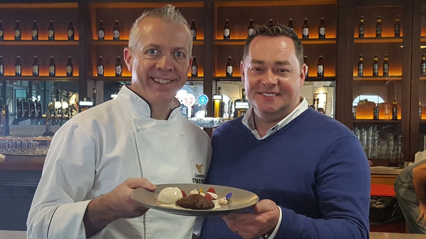 Neven Maguire learns about oysters...in the Guinness Store House?