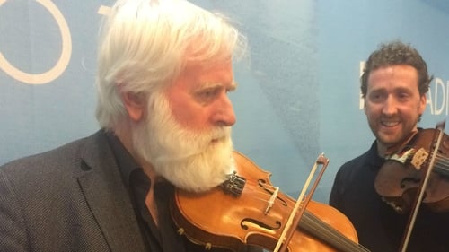 John Sheahan with Colm Mac Con Iomaire, who guests on the album John Sheahan with Colm Mac Con Iomaire, who guests on the album