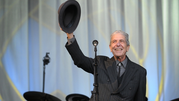 Leonard Cohen at the 2008 Glastonbury Festival. Photo: Jim Dyson/Getty Images