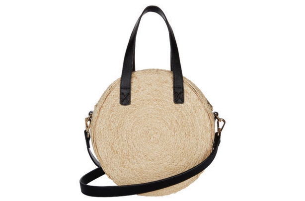 Natural Mini Circle Straw Bag