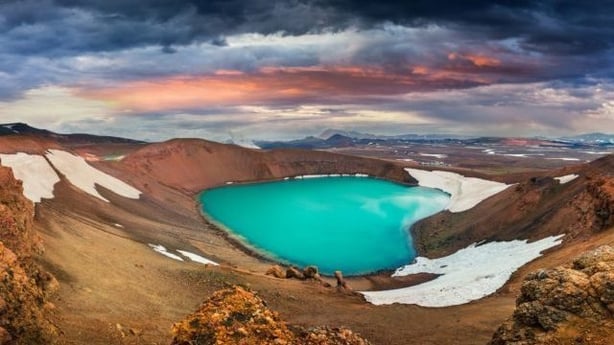 Crater of Krafla volcano in northern Iceland (ThinkstockPA)