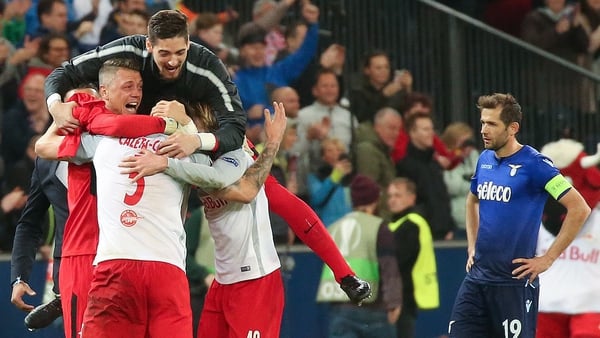 Red Bull Salzburg overturned a 5-2 aggregate deficit to knock out Lazio and progress to semi-final