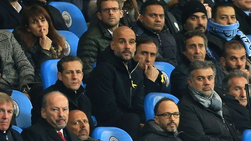 Pep Guardiola watches on as his Manchester City side exit this season's Champions League