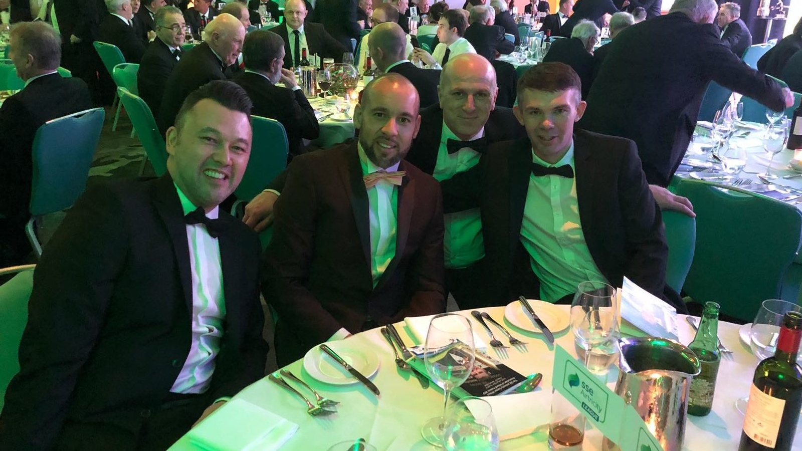 Image - L-R: Alex O'Reilly, Liam George Thomas Heary and Paul Donnelly at the recent 1998 team reunion