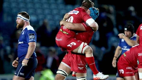 Tadhg Beirne (blue cap) is central to Scarlets' hopes of another upset