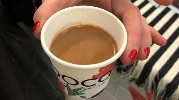 Boca's warm cacao drink was creamy, smooth and won't leave you totally wired 
