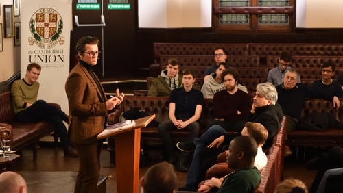 Joey Barton speaking at The Cambridge Union in February