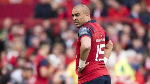 There are doubts over Simon Zebo's inclusion in the side for Munster's semi-final match-up with Racing 92