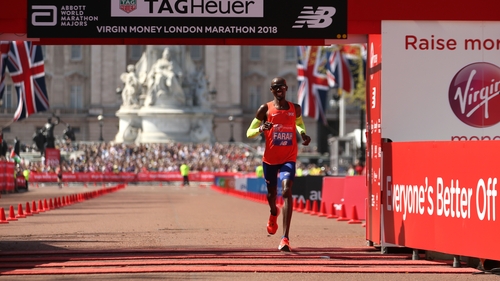 Image result for london marathon, Kipchoge vs Mo Farah