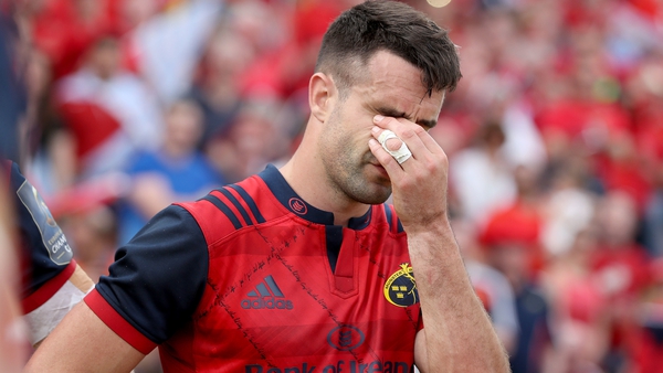 Conor Murray shows his disappointment after the game
