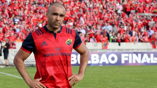 Simon Zebo: "It was a great moment for me and my family, to get such a nice reception from the crowd."