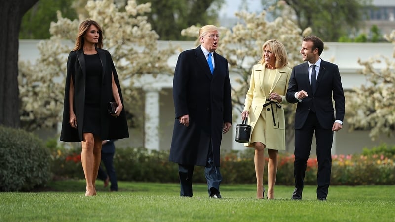 France's Macron Arrives At White House For State Visit