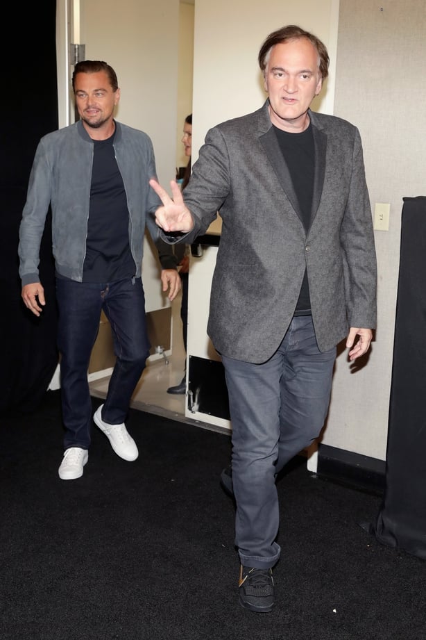 Leonardo Di Caprio and Quentin Tarantino