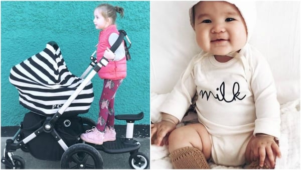 Baby buggy covers, cool t-shirts, twinning for big & small kids too
