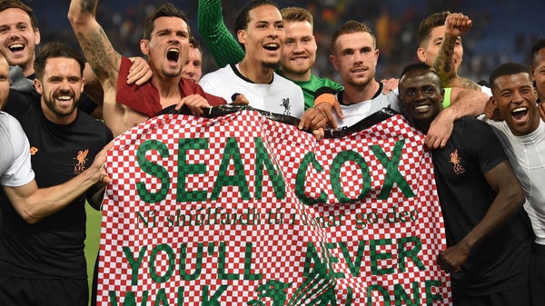 Sean Cox has received support from Liverpool Football Club