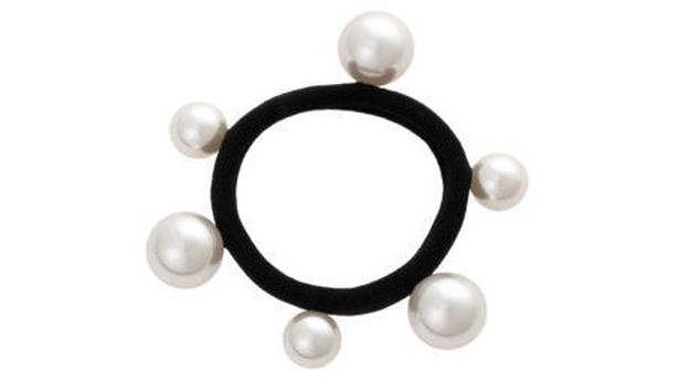 Oliver Bonas Pearl Beaded Hair Elastic