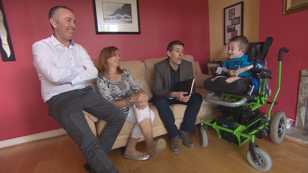 From left Barry, Ann, Dermot with Michael