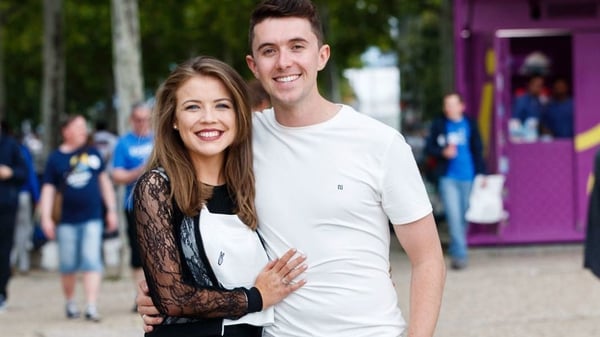 Ryan O'Shaughnessy and his girlfriend Ailbhe in Lisbon