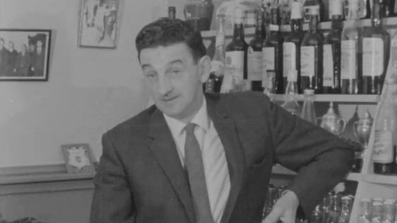 John B Keane in his pub in Listowel, County Kerry (1968)