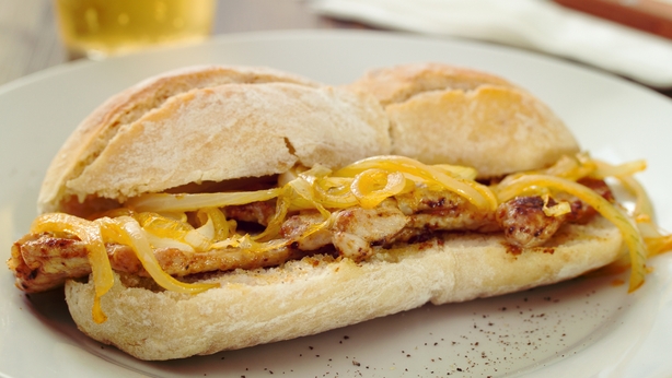 Typical portuguese dish bifanas vendas novas