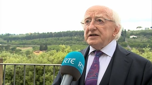 Michael D Higgins said that the consequences of Britain leaving the EU had not been thought through