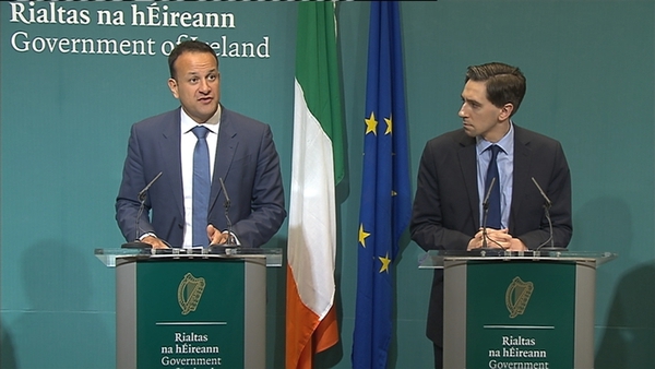 Leo Varadkar and Simon Harris gave a press conference on the issue this afternoon