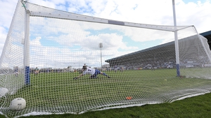 Mark Jackson saves a penalty for Wicklow