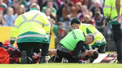 Tom Parsons suffered a serious knee injury against Galway.