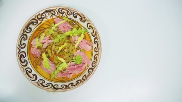 Ham Hocks with Mustard and Chive Cream