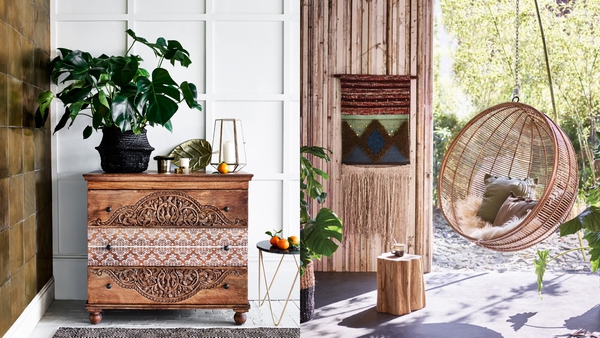 Master a glamorous, eclectic look for your home this summer with 15 interior buys. Images by Monsoon Home and Woo Design.