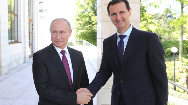 The Kremlin said there were 'detailed discussions' between Vladimir Putin and Bashar al-Assad