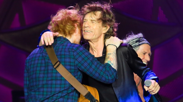 Ed Sheeran and Mick Jagger met for lunch in Dublin this week