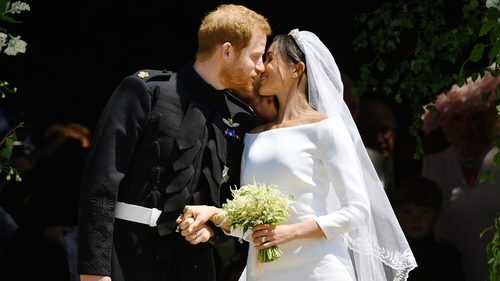 Sealed with a kiss - newlyweds Prince Harry and Meghan Markle