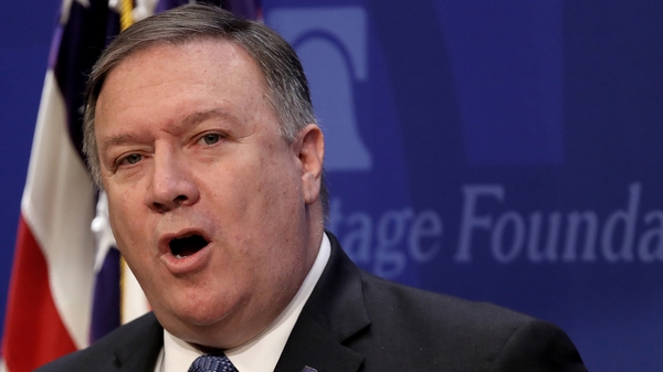 US Secretary of State Mike Pompeo issued the warning to Moscow